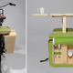 Image for article titled Basket Pannier Straps a Portable Picnic Table To Your Bike
